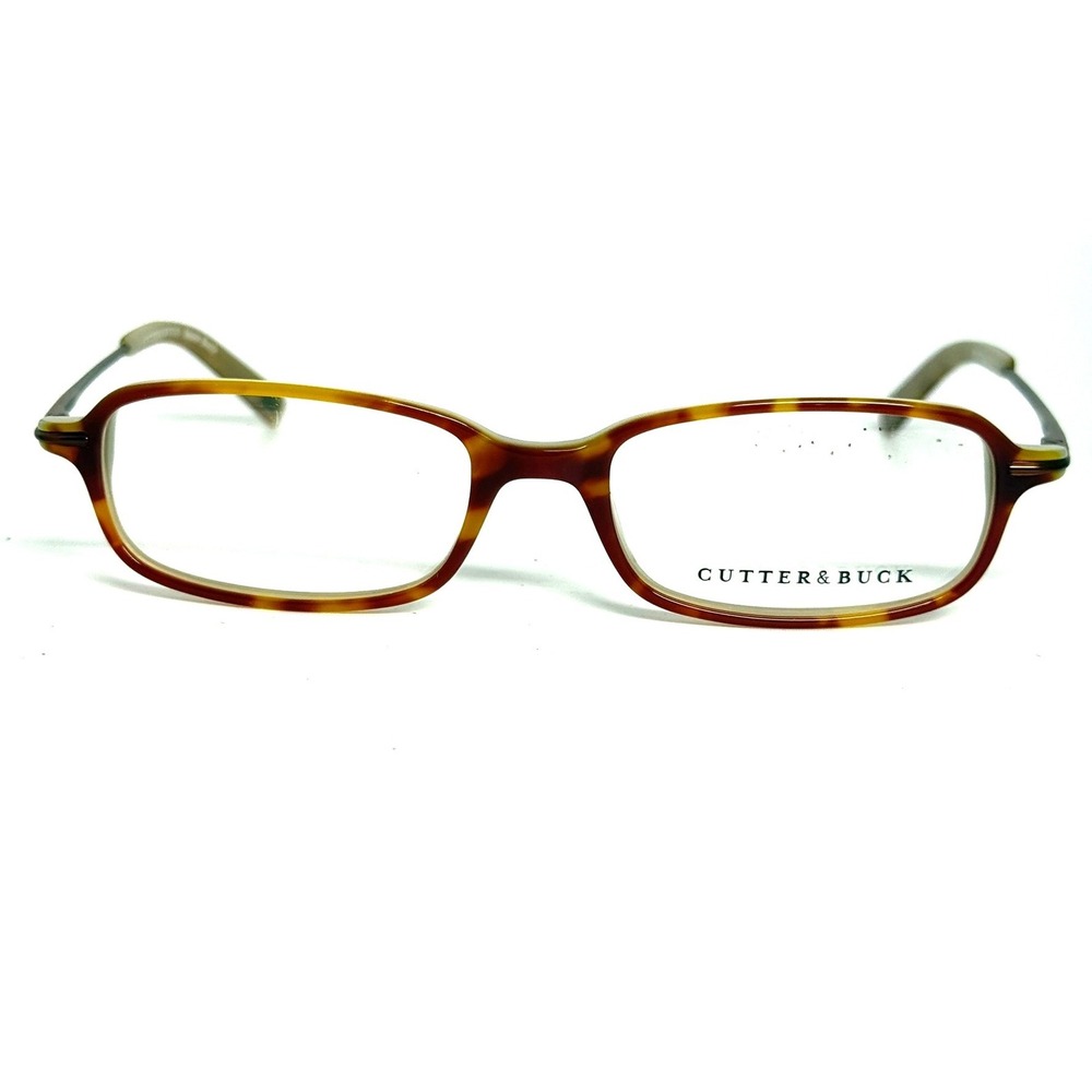Cutter & Buck Bayside Blonde Eyeglass Frames Tortoise‎ Rectangle 52-17-140 H6713